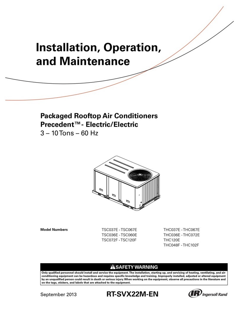 Trane TSC037E Instructions d'installation et d'utilisation