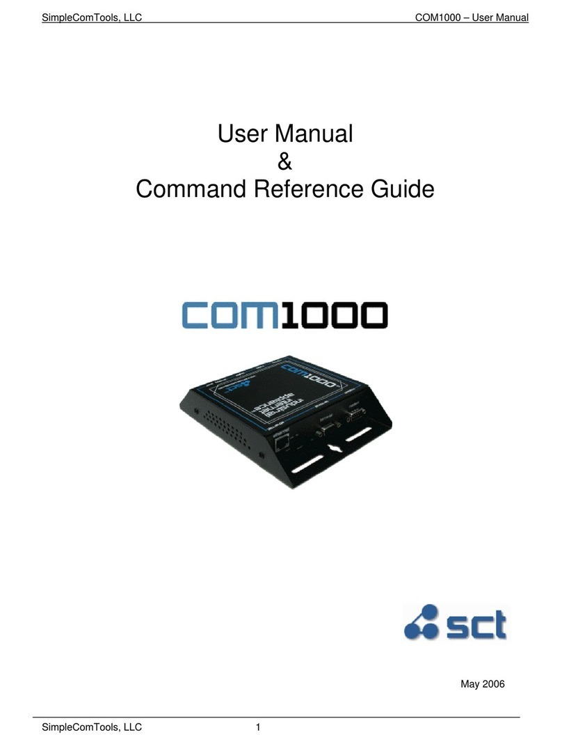 SimpleComTools COM1000 Manuel d'installation