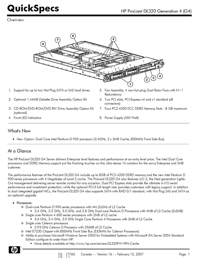 HP DL320 - ProLiant - G3 Instructions d'utilisation