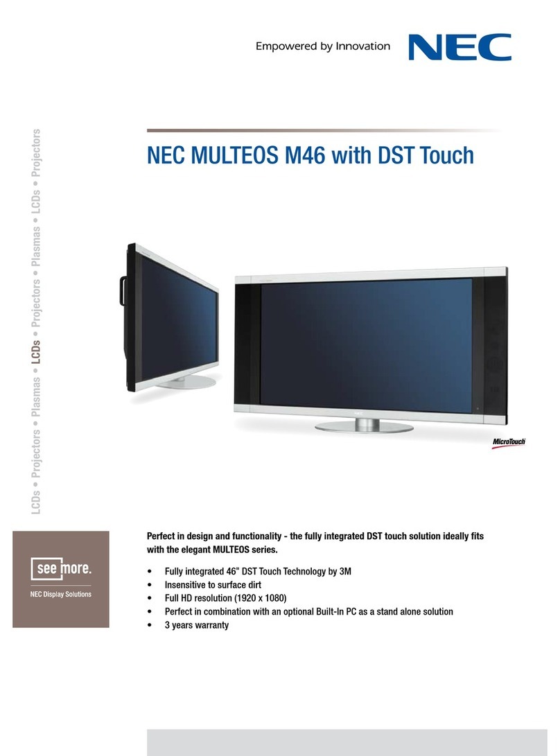 NEC MULTEOS M46 Manuel utilisateur