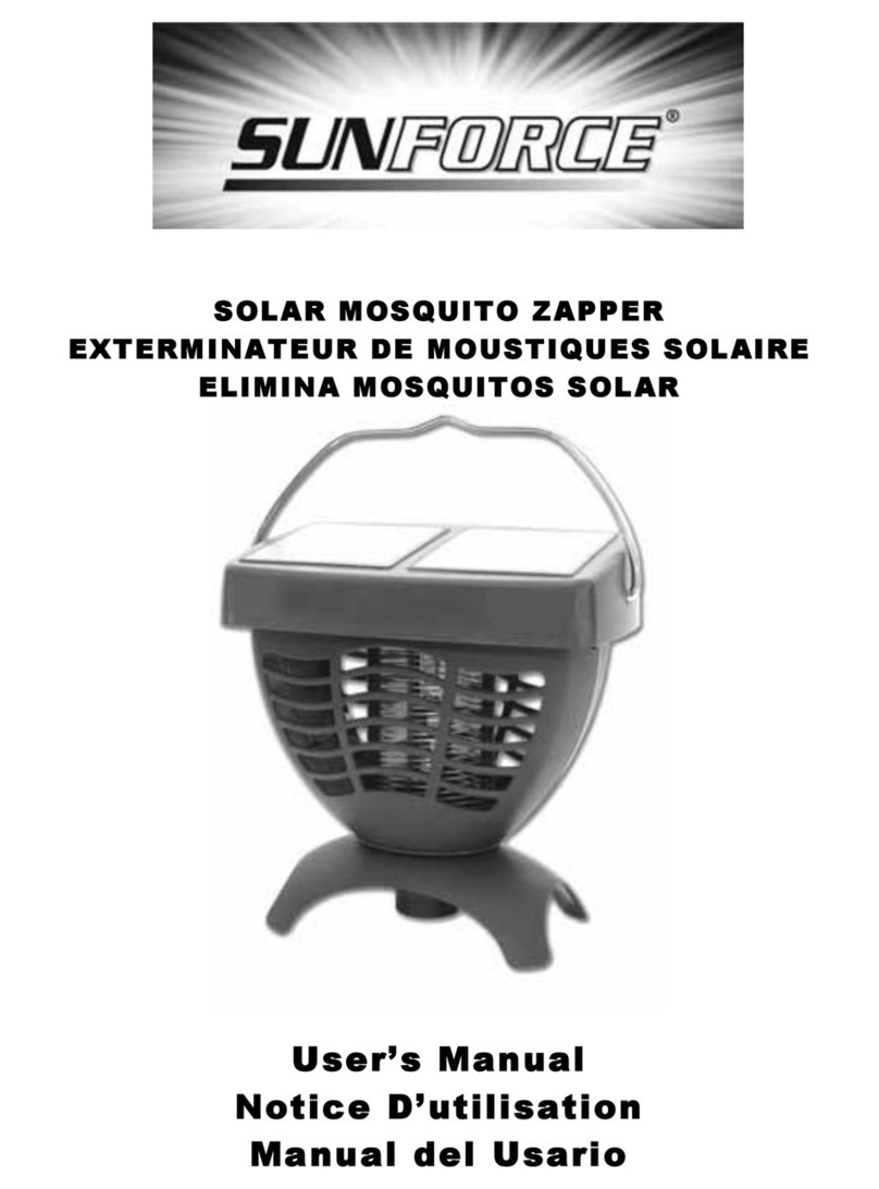 Sunforce SOLAR Manuel utilisateur