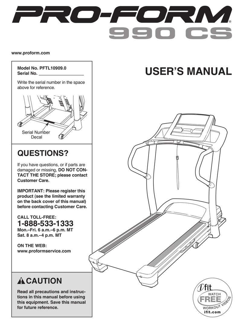 Pro-Form 990 CS Manuel utilisateur