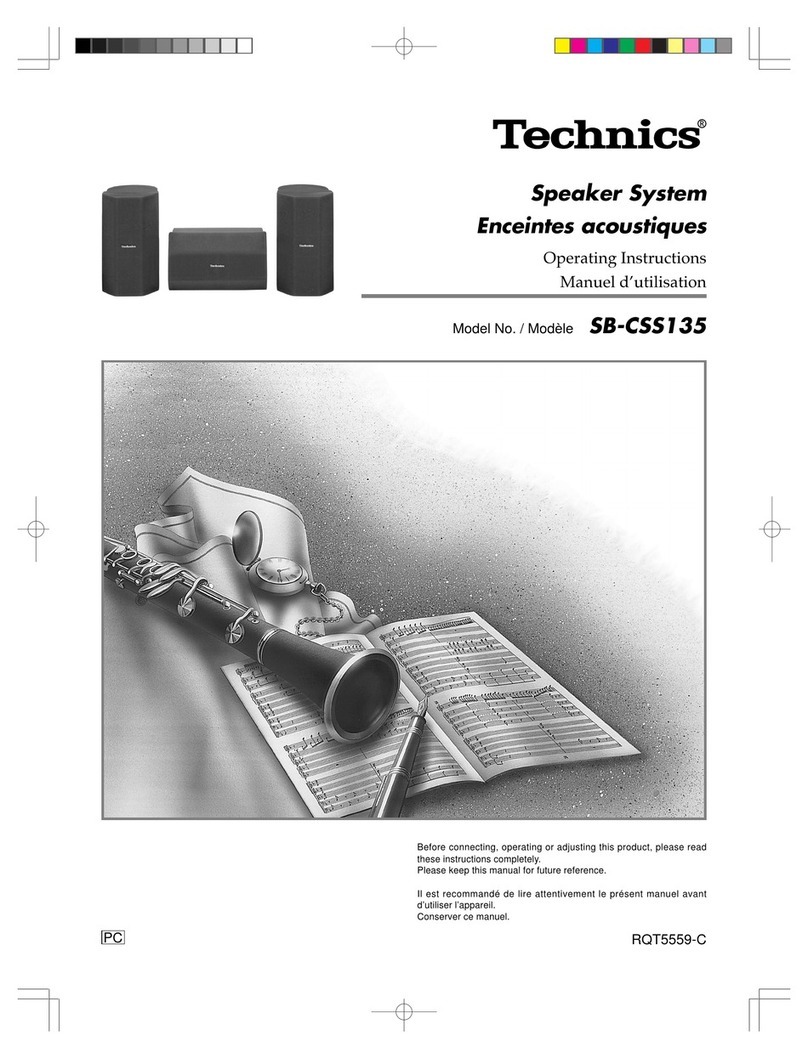 Panasonic SB-CSS135 Manuel utilisateur Panasonic SB-CSS135 Manuel utilisateur