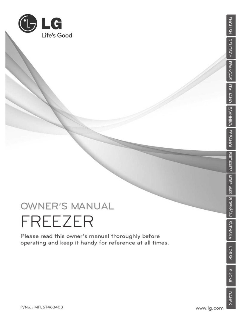 LG freezer Manuel utilisateur