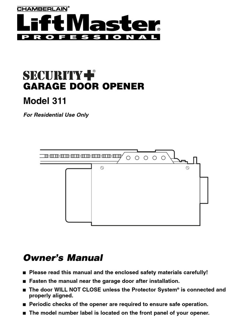 Chamberlain LiftMaster Security+ 311 Manuel utilisateur