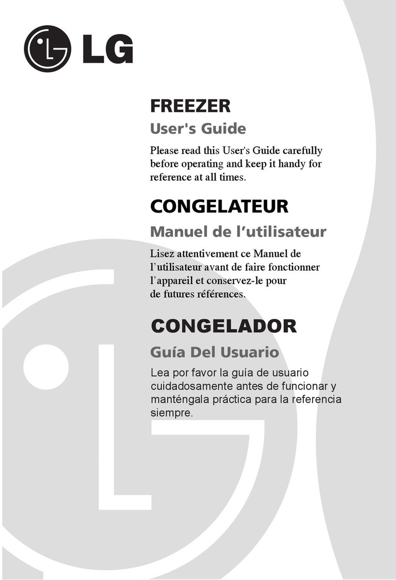 LG freezer Manuel utilisateur