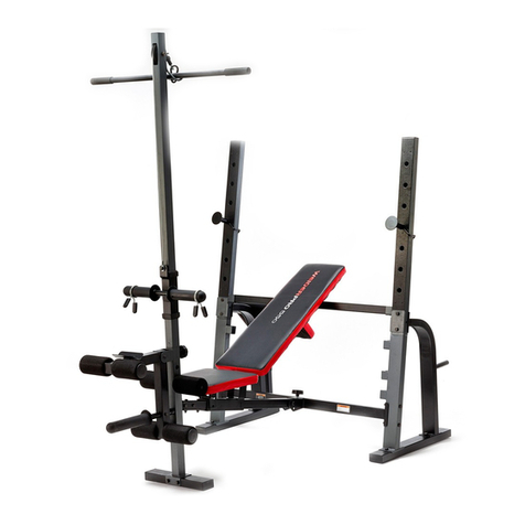 Weider Pro 550 Bench Manuel utilisateur