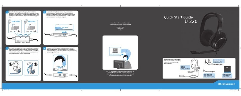 Sennheiser U 320 Manuel utilisateur