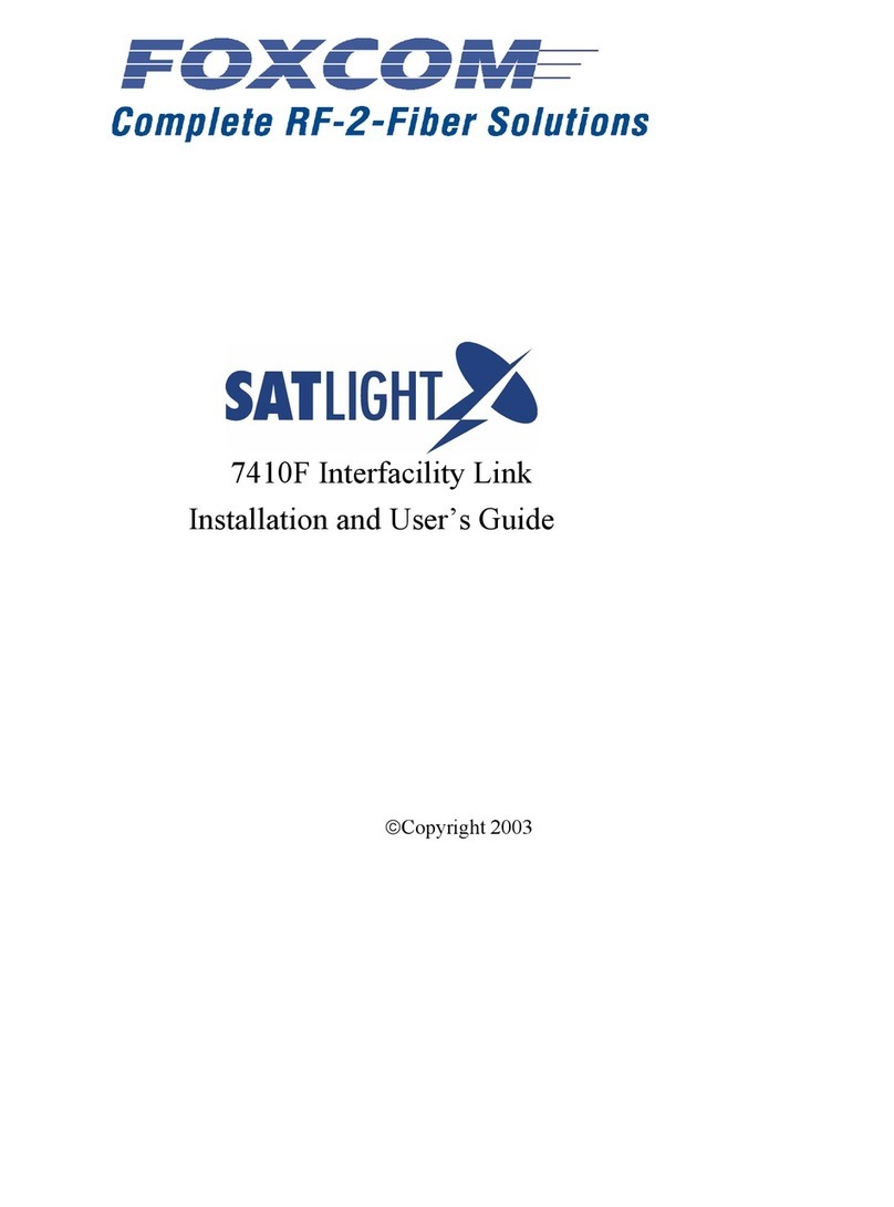 Foxcom Sat-Light 7410F Manuel utilisateur