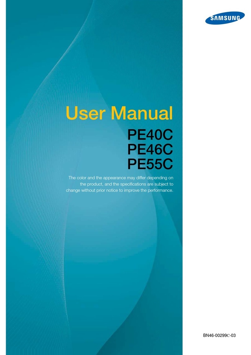 Samsung PE40C Manuel utilisateur