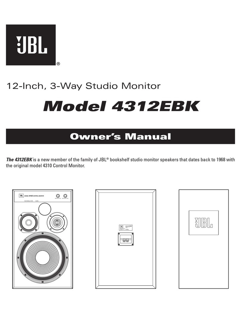 JBL 4312EBK Manuel utilisateur