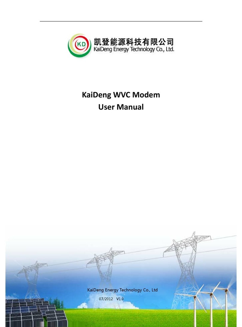 KaiDeng WVC Modem Manuel utilisateur
