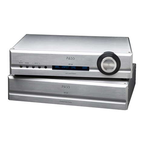 Pass Laboratories XP-20 Manuel utilisateur Pass Laboratories XP-20 Manuel utilisateur