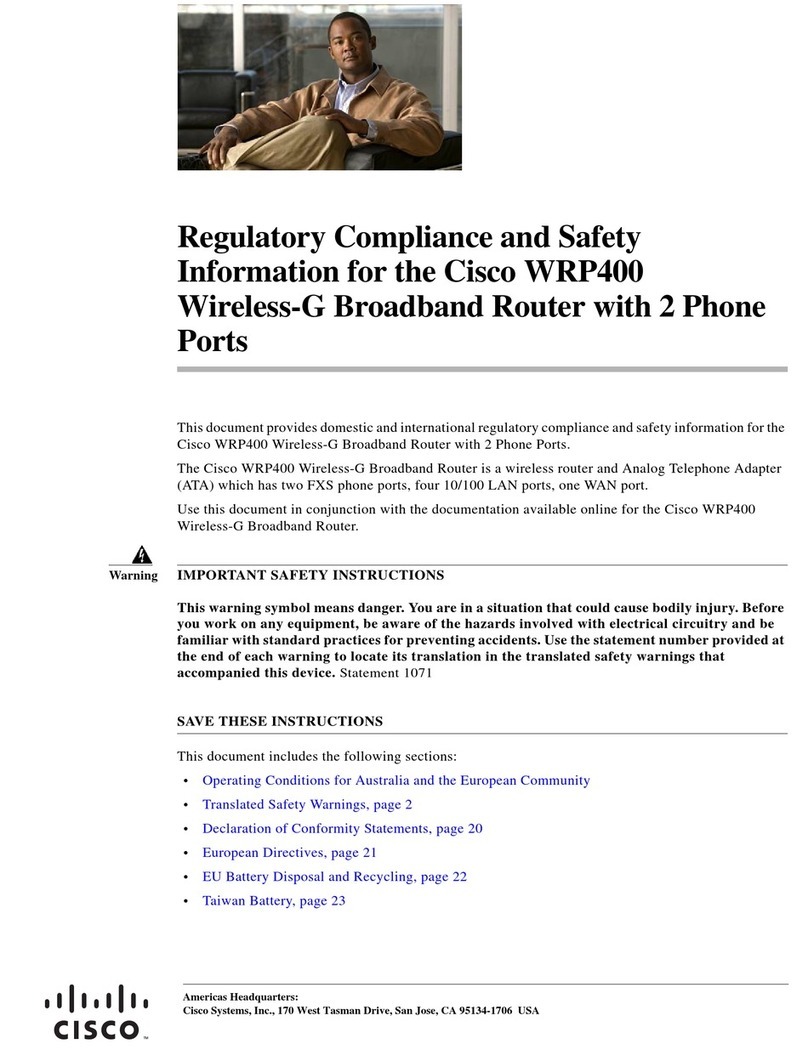 Cisco Small Business WRP400 Instructions originales