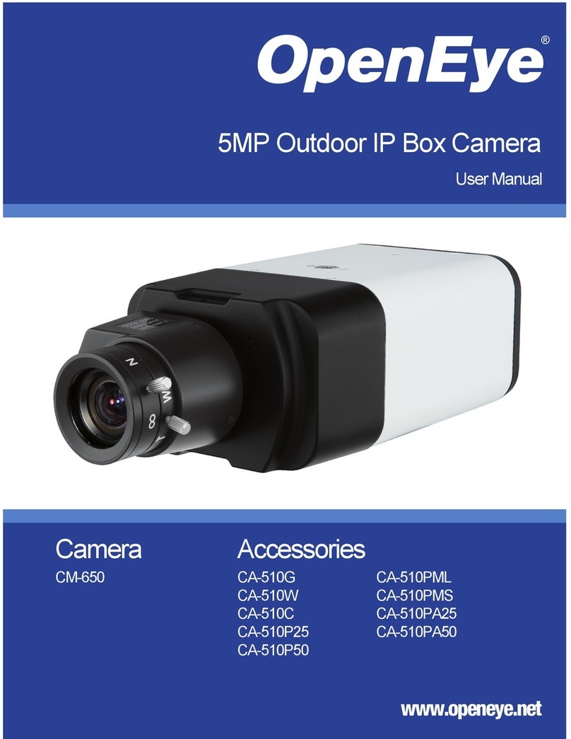 OpenEye CM-650 Manuel utilisateur OpenEye CM-650 Manuel utilisateur