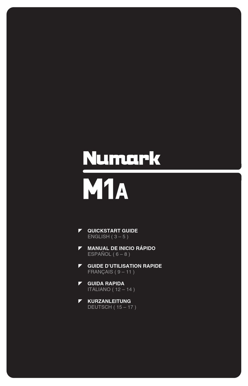 Numark M1A Manuel utilisateur