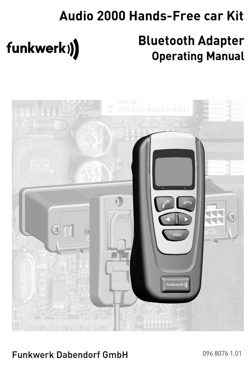 Funkwerk Audio 2000 Manuel utilisateur