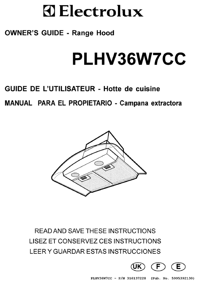 Electrolux PLHV36W7CC Manuel utilisateur