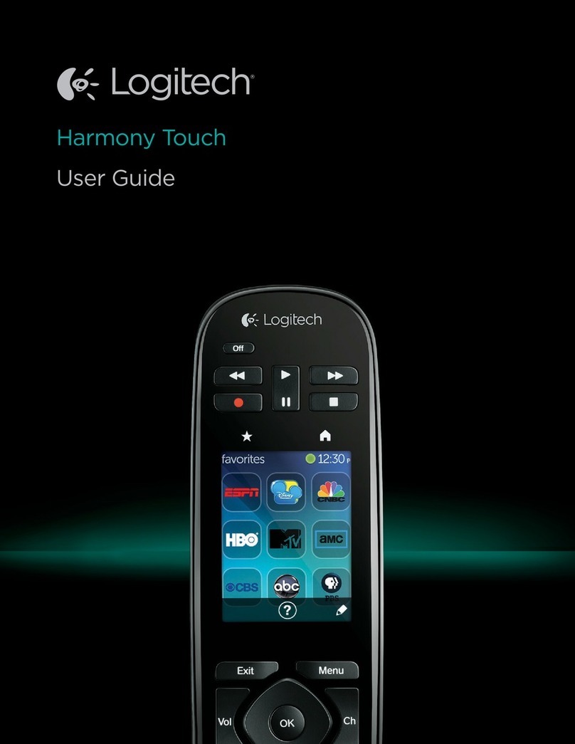 Logitech Harmony Touch Manuel utilisateur