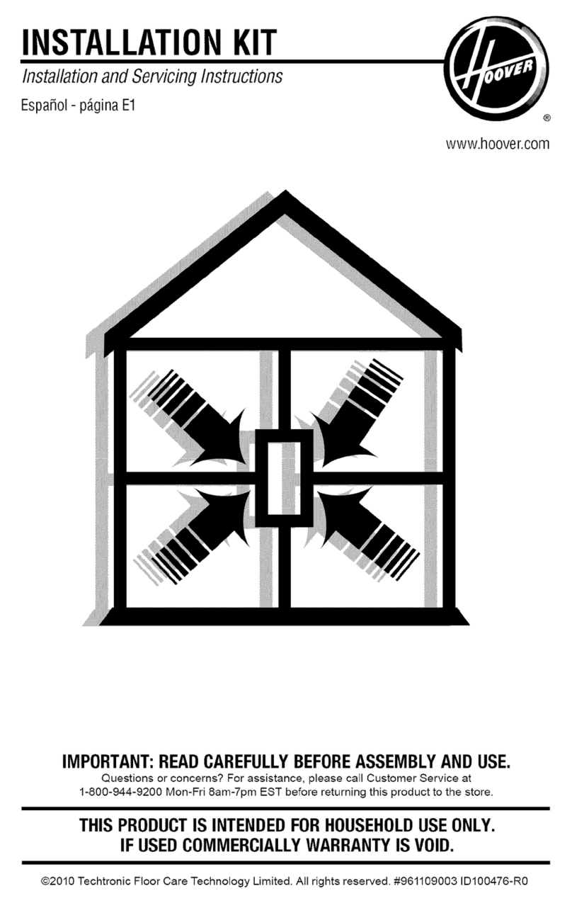 Hoover $5541 Manuel utilisateur