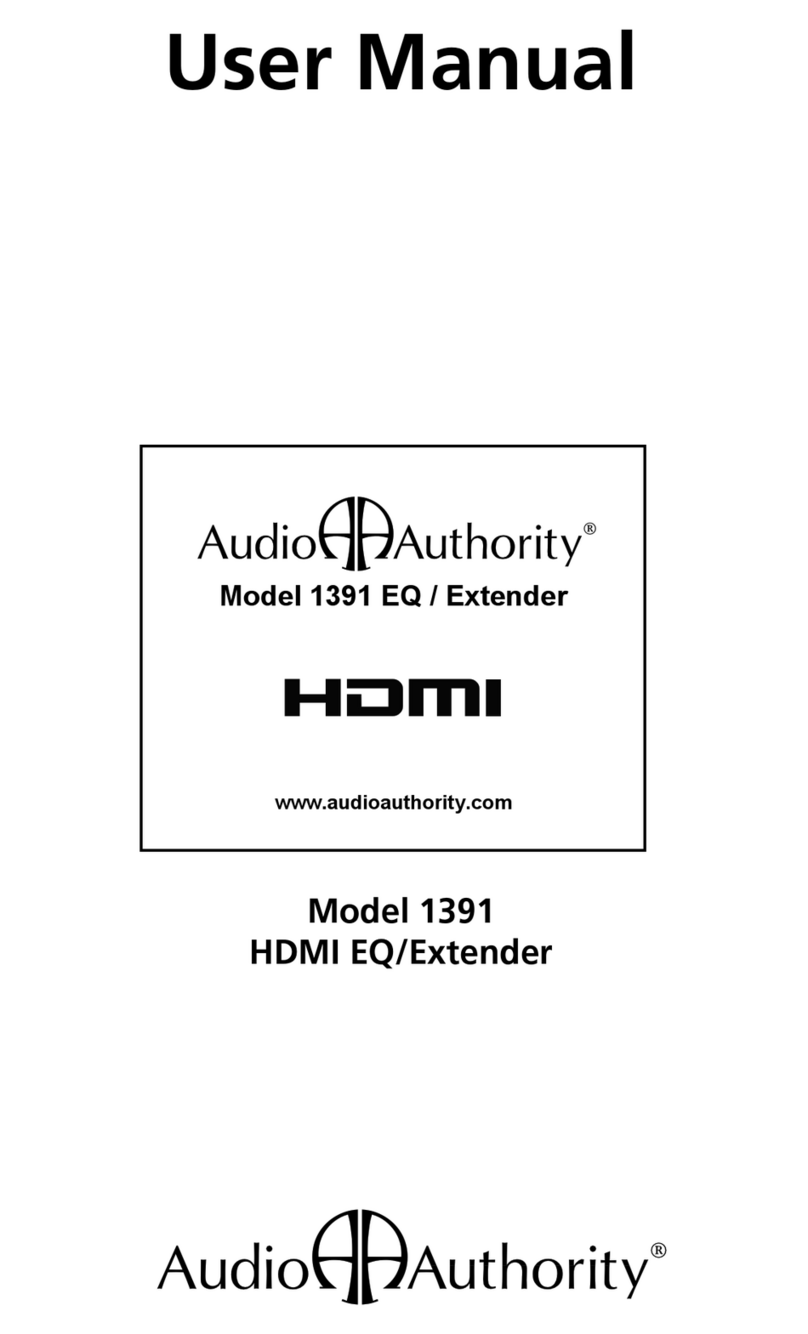 Audio Authority 1391 Manuel utilisateur