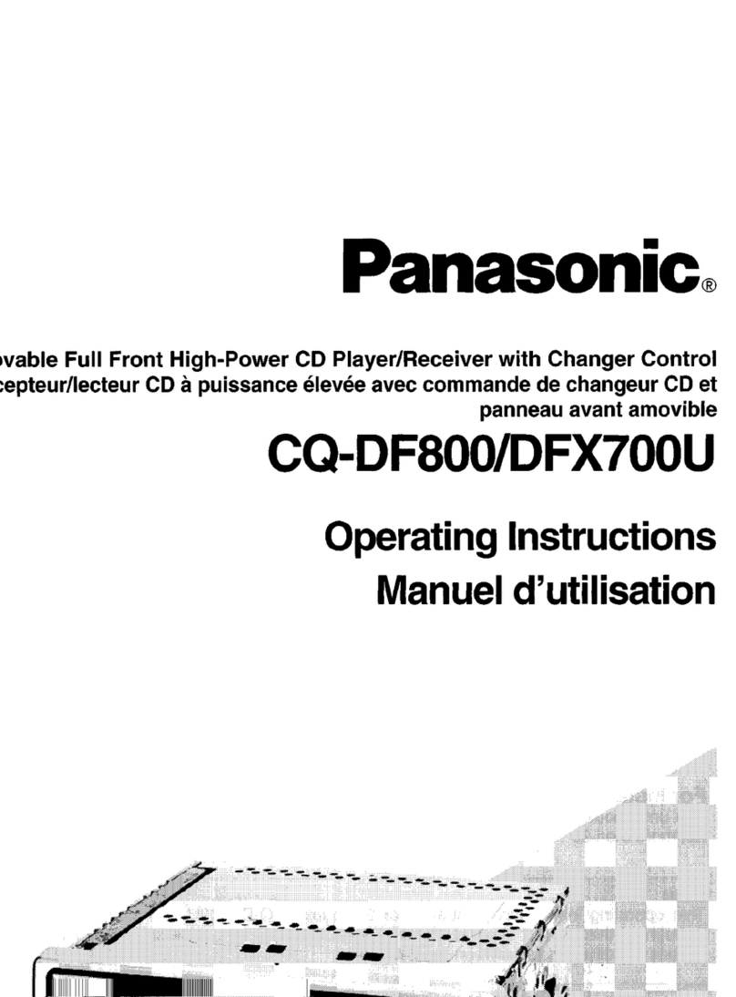 Panasonic CQ-DF800 Manuel utilisateur