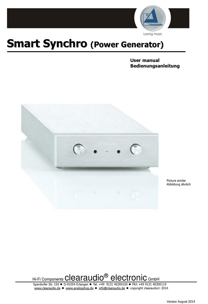 Clearaudio Smart Synchro Manuel utilisateur