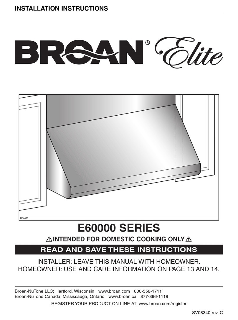 Broan E60000 SERIES Manuel utilisateur
