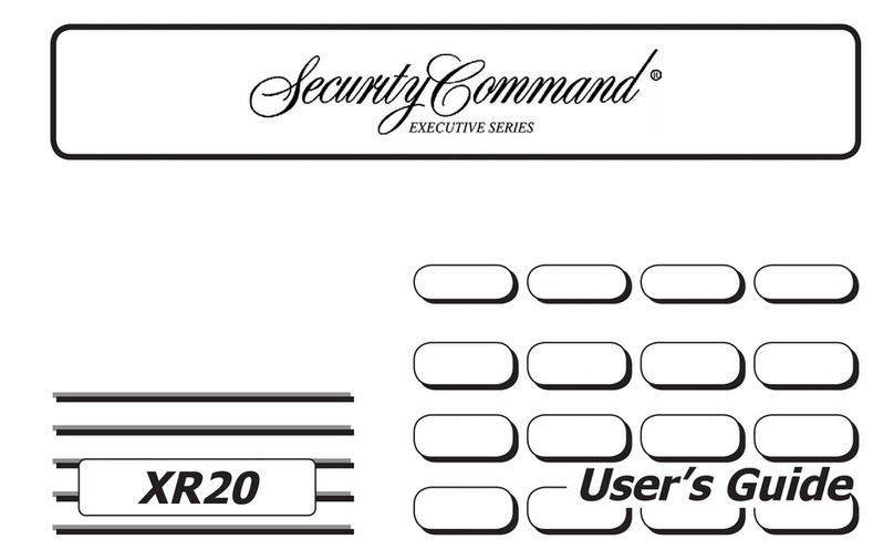 Security Command XR20 Executive Series Manuel utilisateur