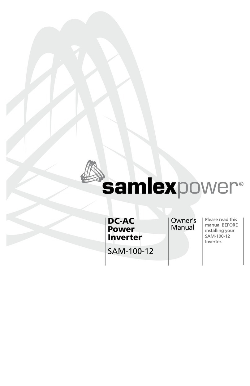 Samlexpower SAM-100-12 Manuel utilisateur