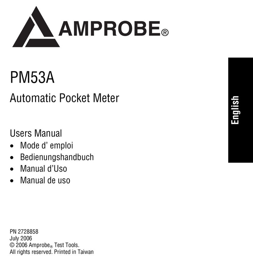 Amprobe PM53A Manuel utilisateur