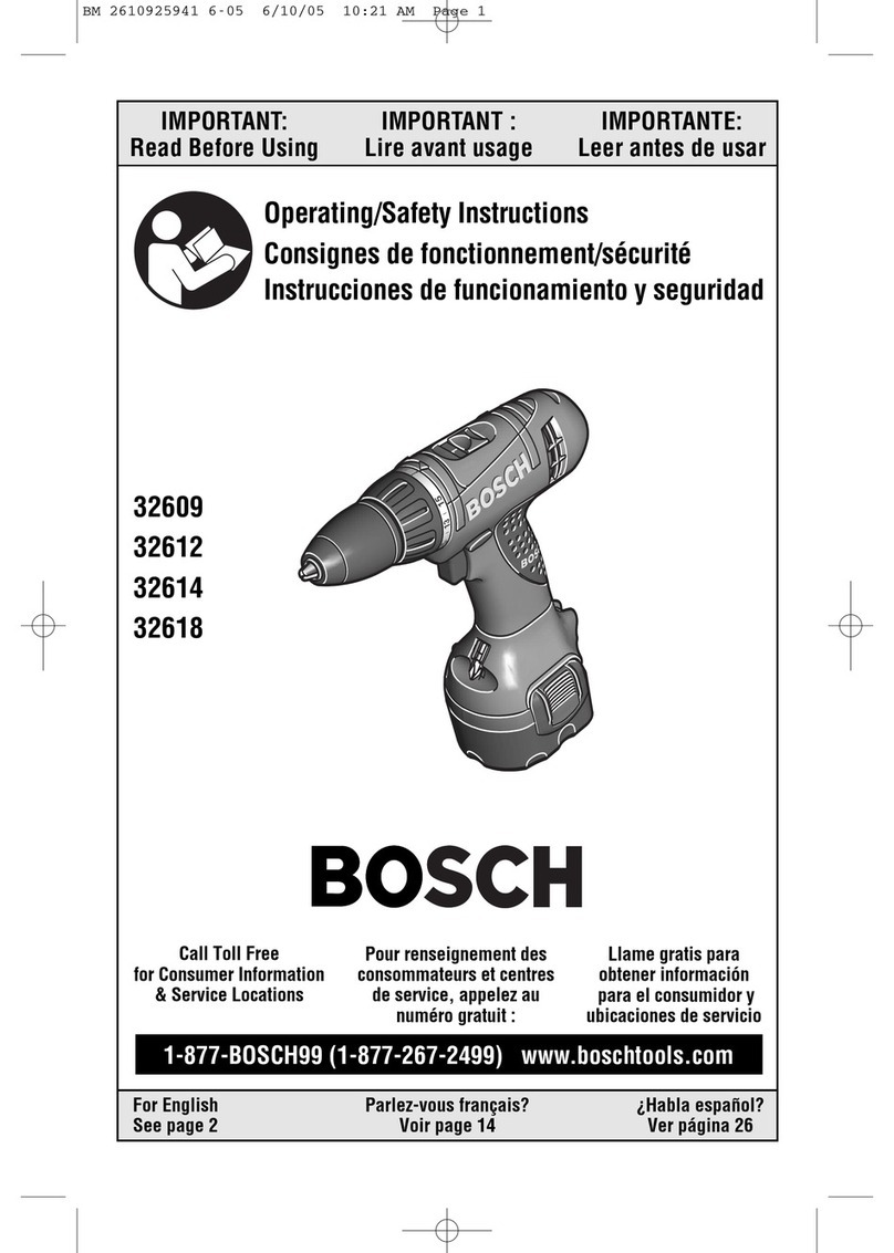 Bosch 32609 Manuel utilisateur