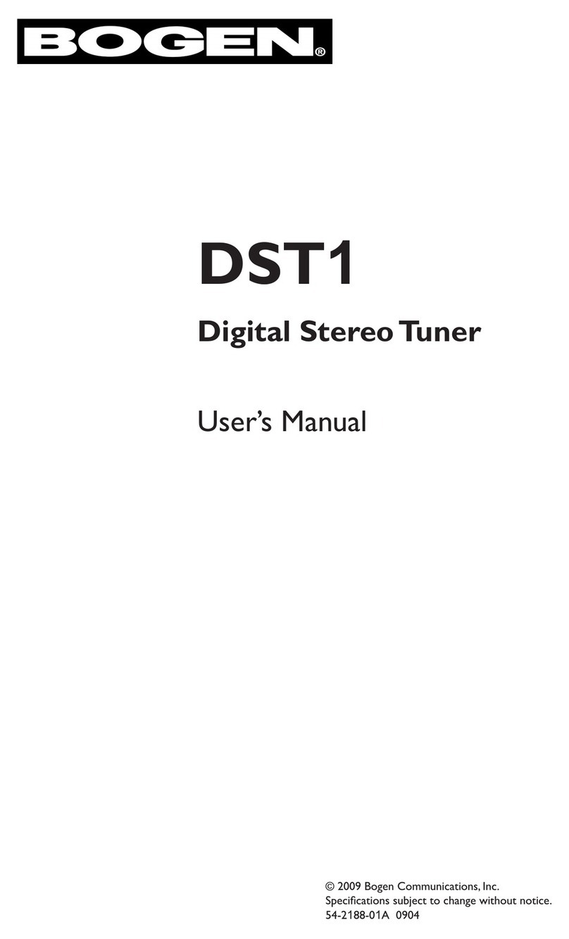 Bogen DST1 Manuel utilisateur