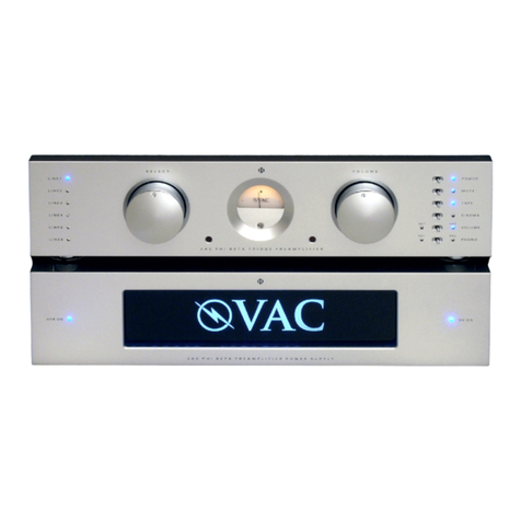VAC Phi Beta Triode Guide de configuration