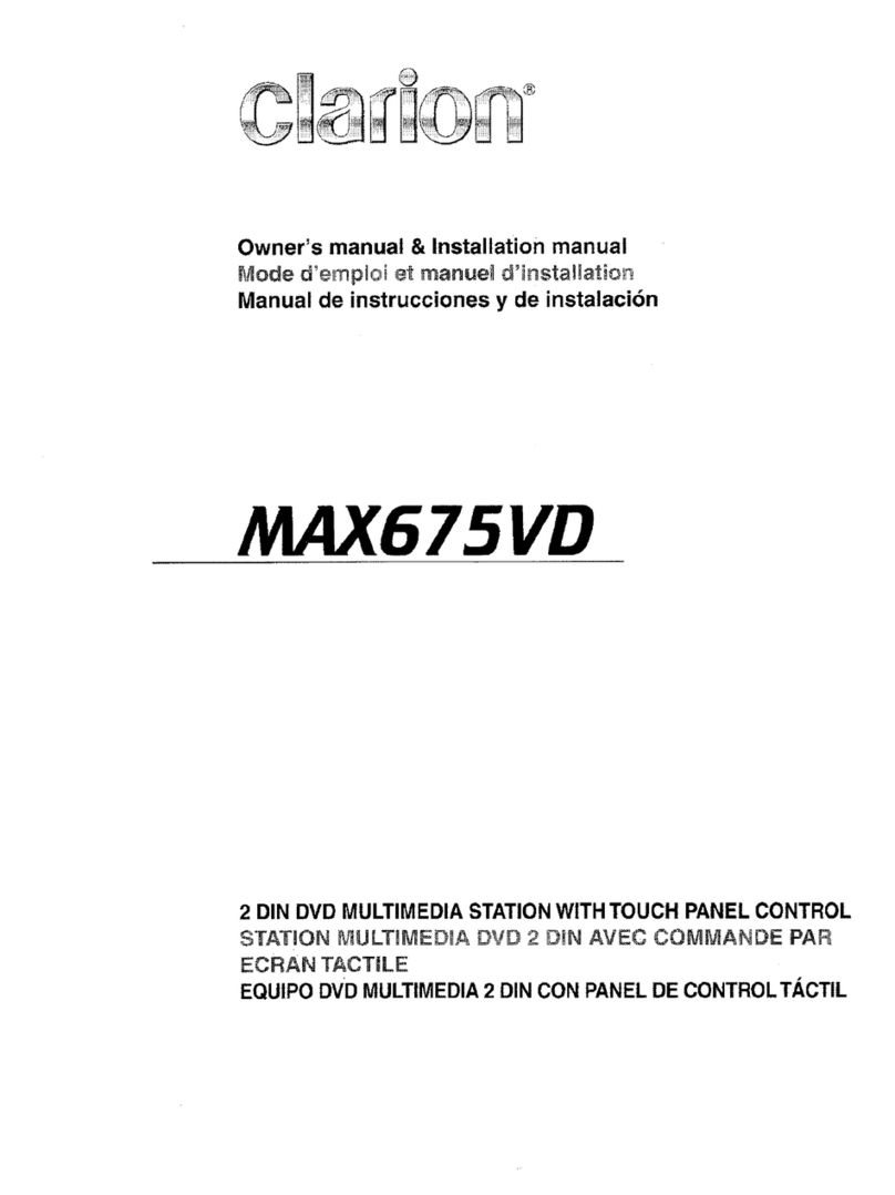 Clarion MAX67SVD Manuel de réparation