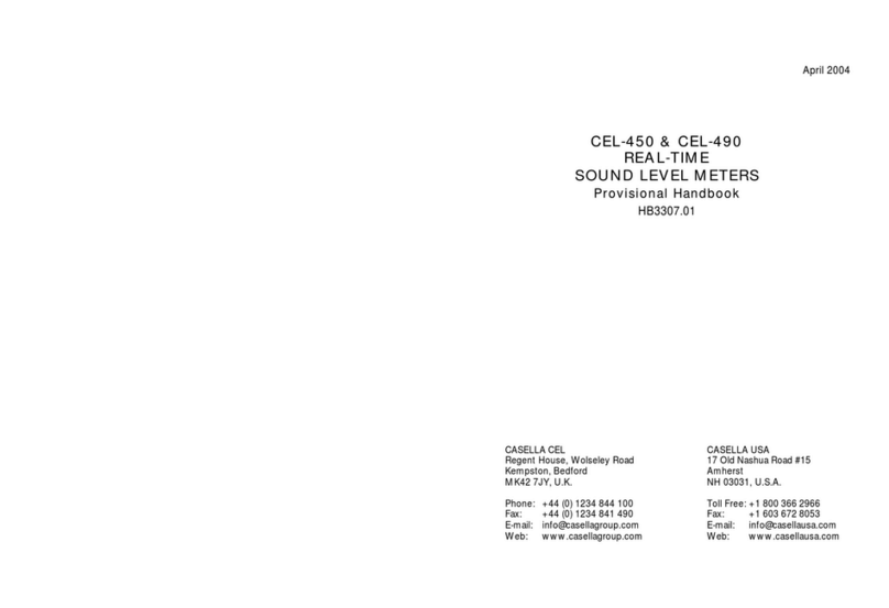 CASELLA CEL CEL-450 Manuel utilisateur