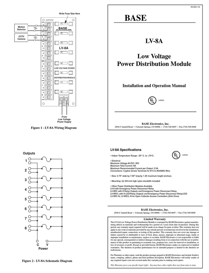 BASE Electronics LV-8A Manuel utilisateur BASE Electronics LV-8A Manuel utilisateur