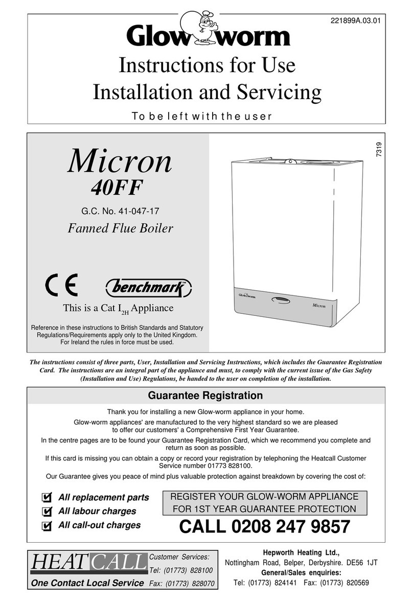 Glowworm Micron 40FF Manuel utilisateur