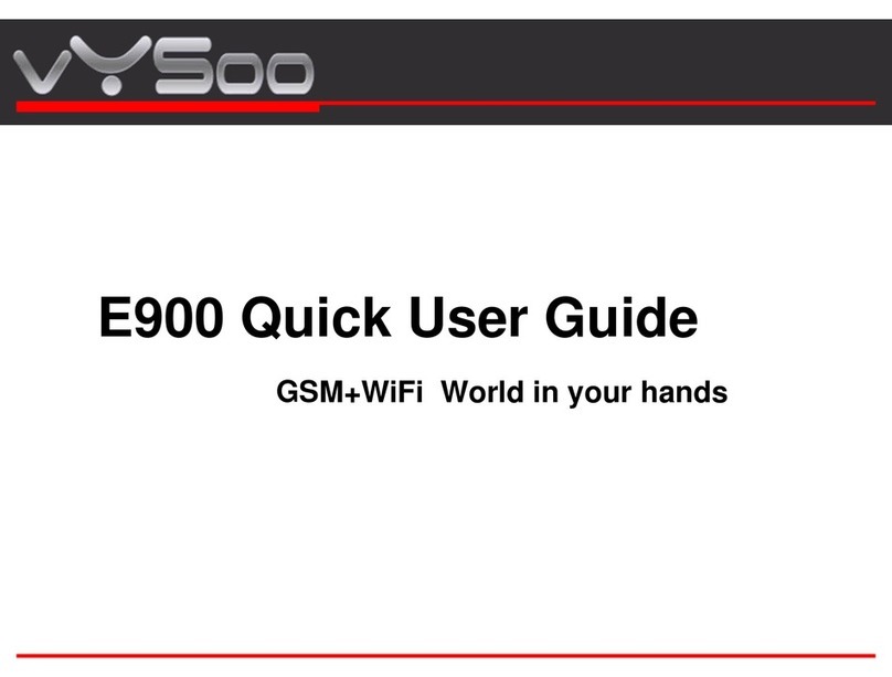 vYSoo E900 Manuel d'instructions