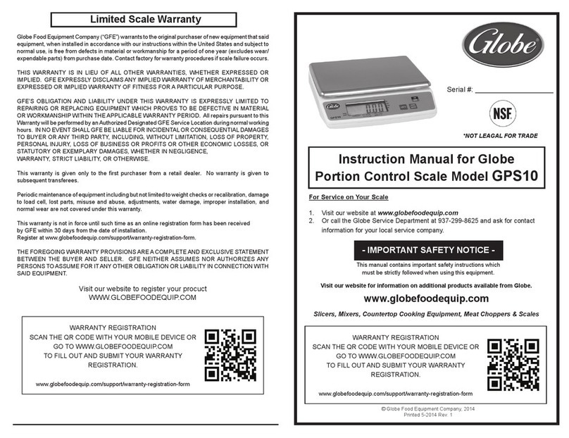 Globe GPS10 Manuel utilisateur