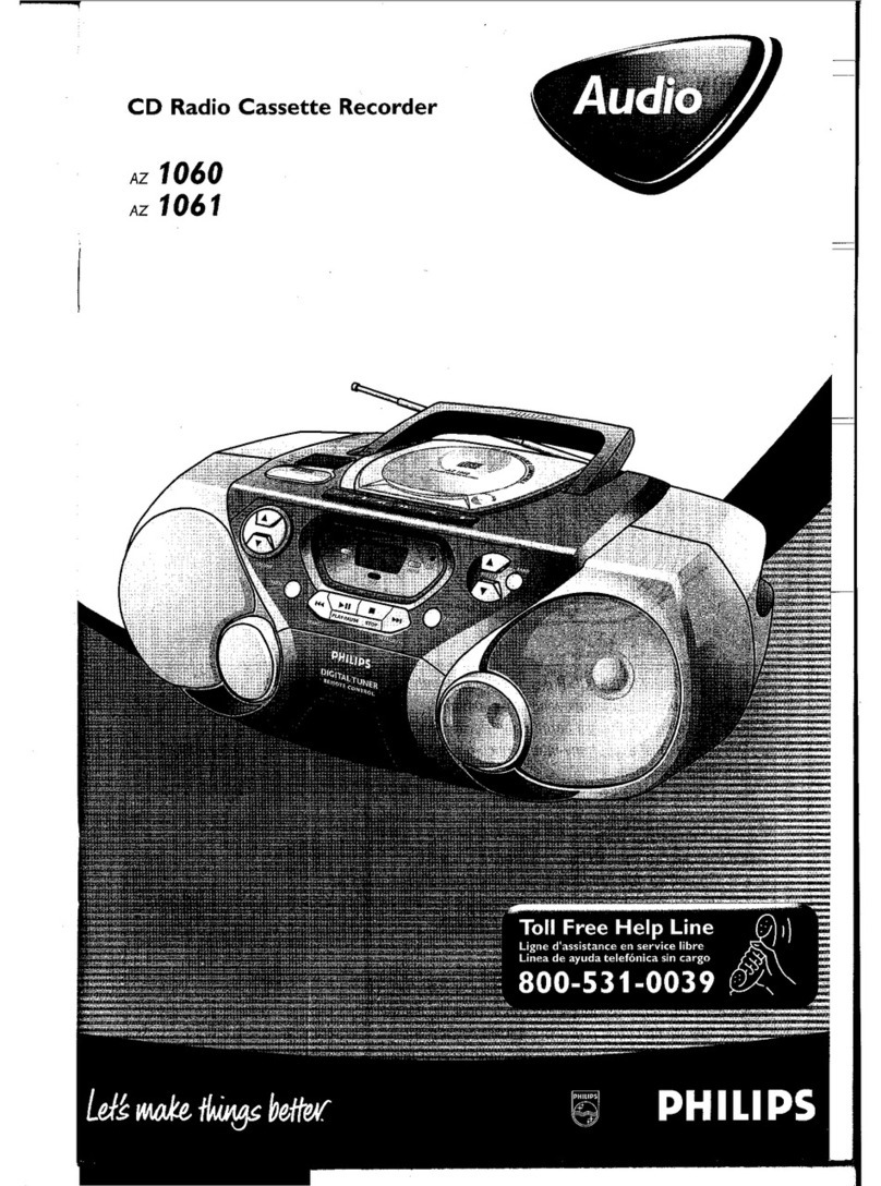 Philips AZ 1060 Manuel utilisateur Philips AZ 1060 Manuel utilisateur