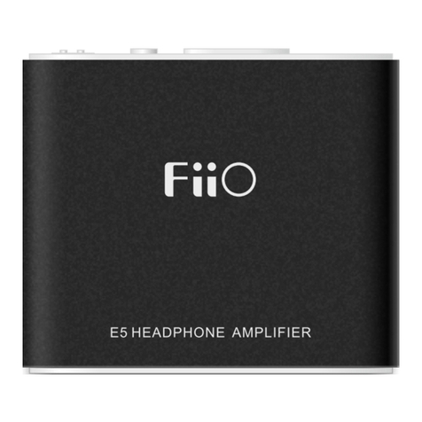 Fiio E5 Manuel utilisateur