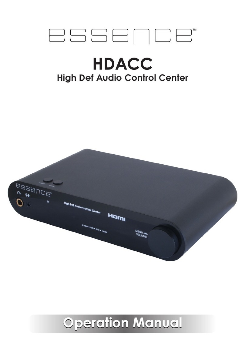 Essence HDACC Manuel utilisateur Essence HDACC Manuel utilisateur