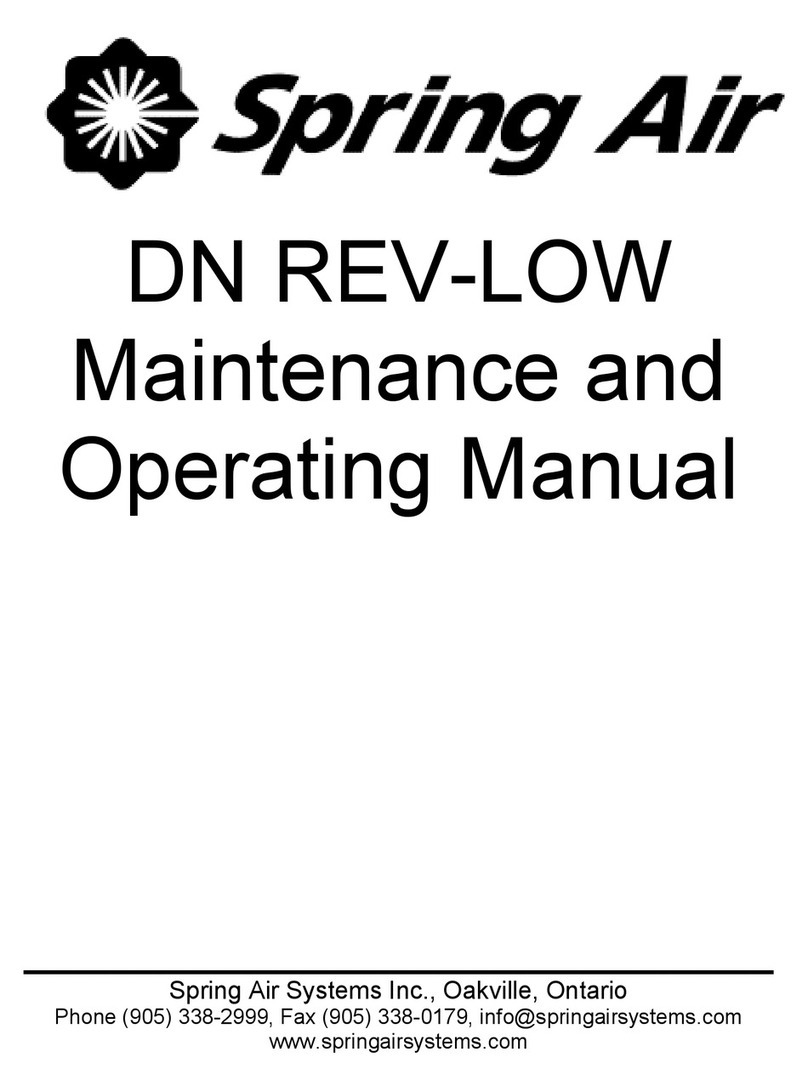 Spring Air Systems DN REV-LOW Manuel d'utilisation et d'entretien