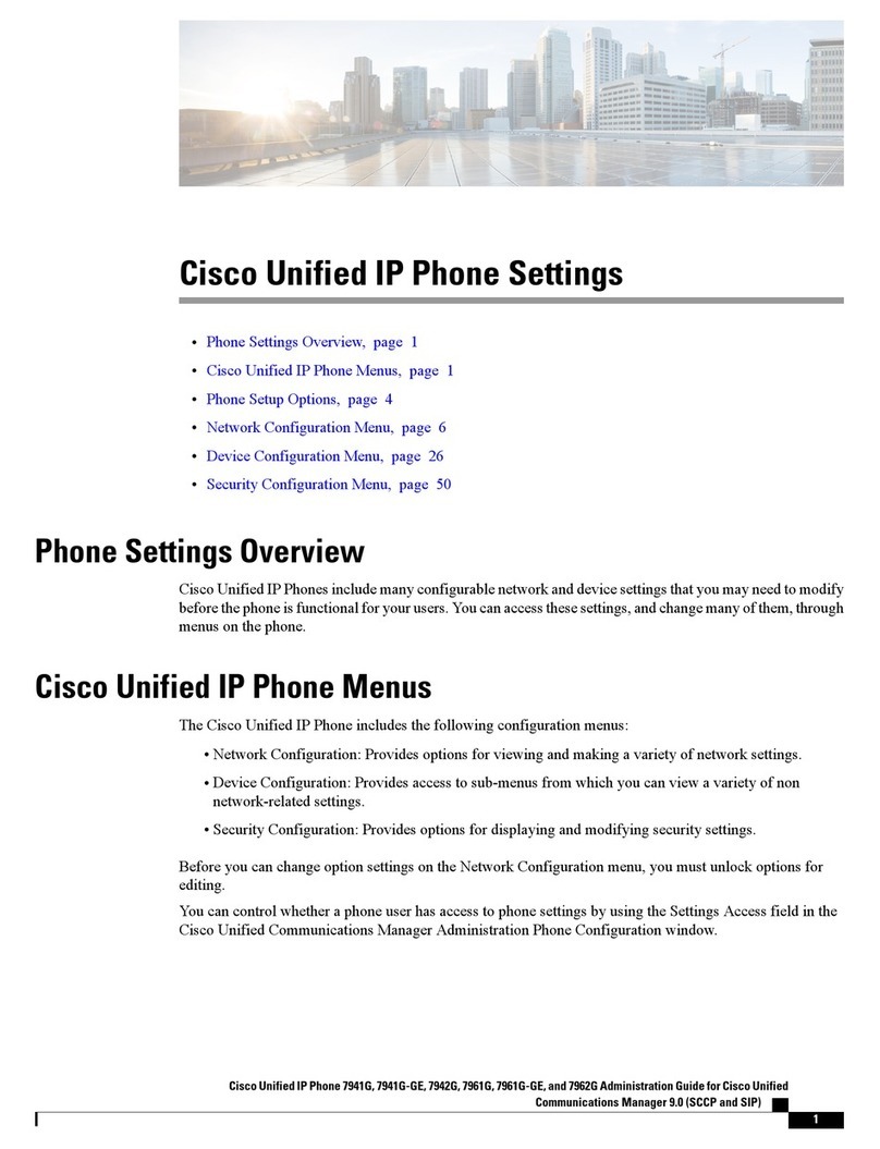 Cisco 7941G - Unified IP Phone VoIP Mode d’emploi