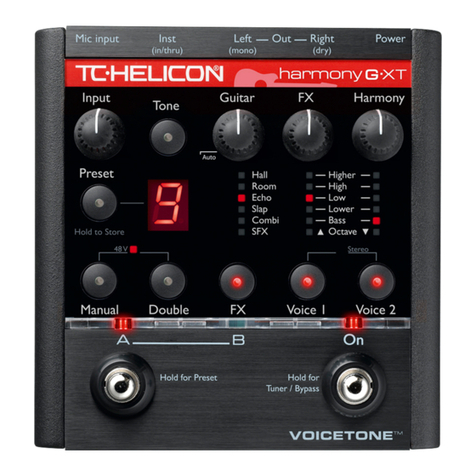 TC-Helicon Harmony GXT Manuel utilisateur