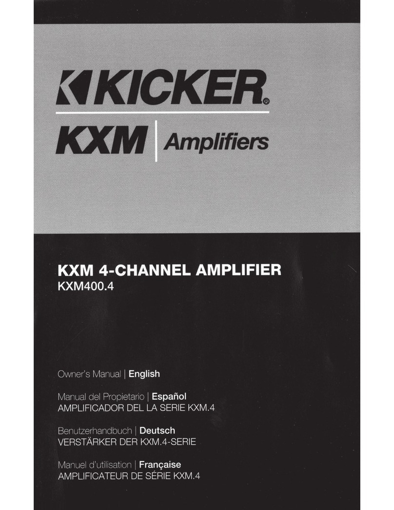 Kicker KXM400.4 Manuel utilisateur