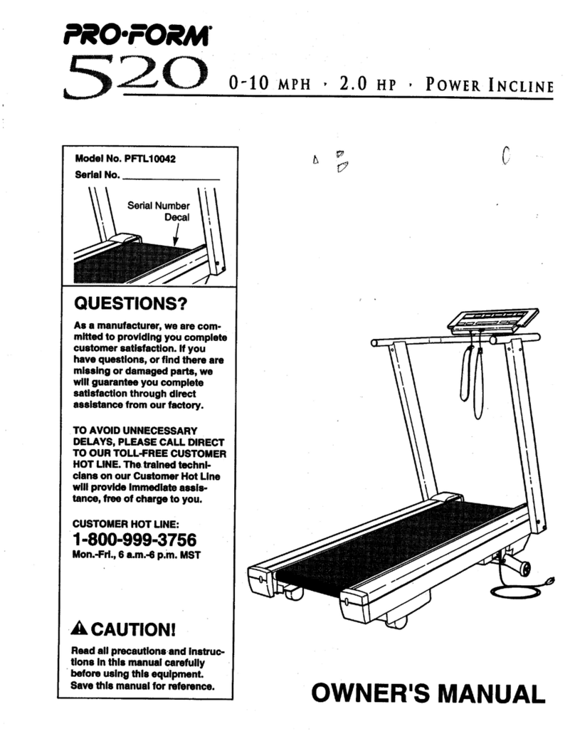 Pro-Form 520 Trainer Manuel utilisateur