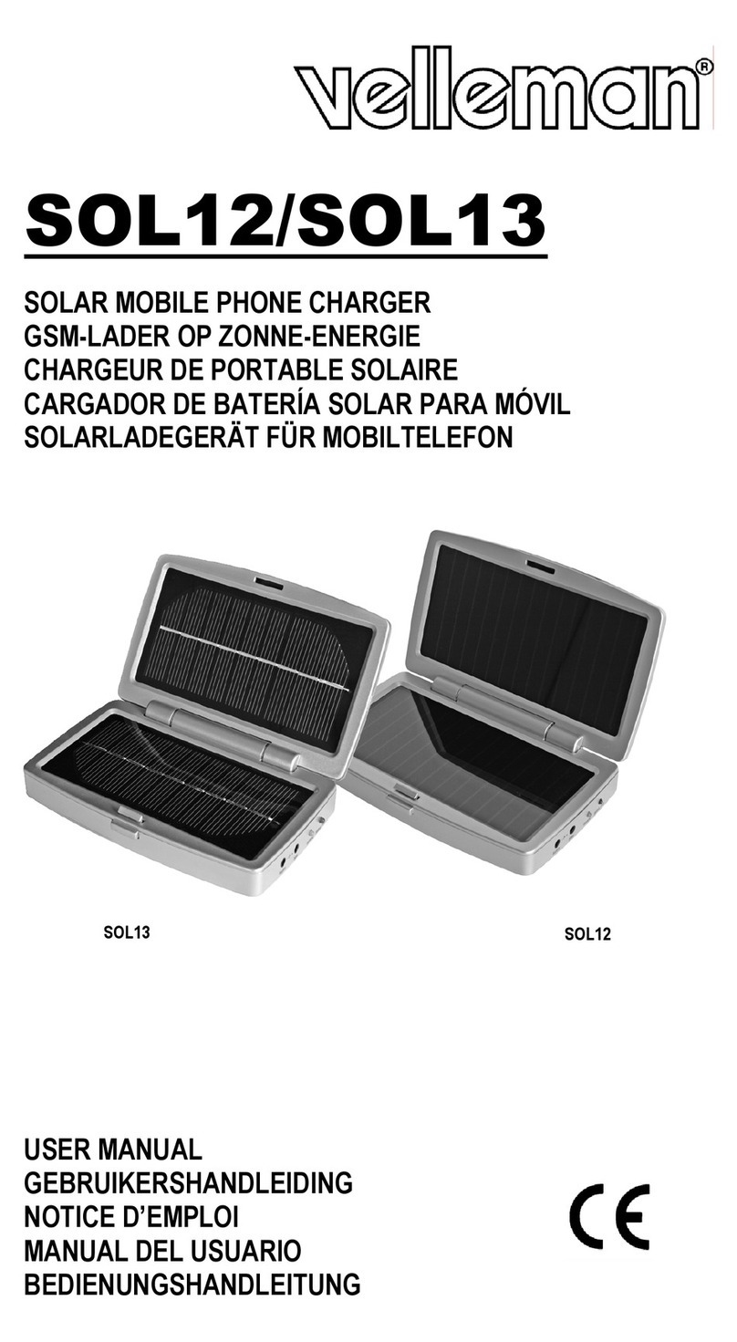 Velleman SOL12 Manuel utilisateur