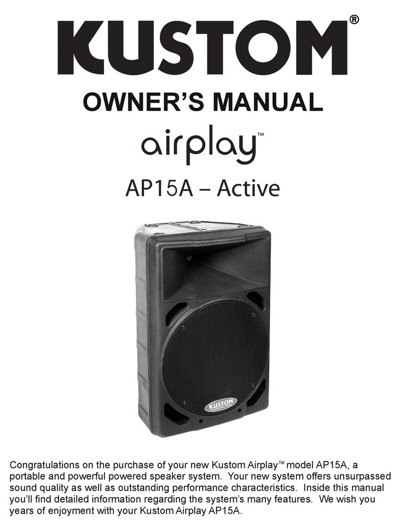 Kustom airplay AP15A-Active Manuel utilisateur